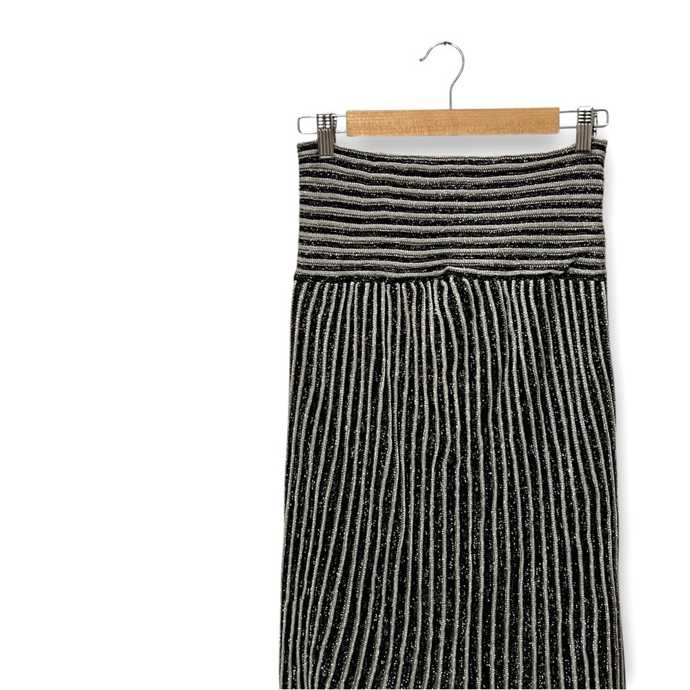 M by Missoni Zig Zag Metallic Midi Skirt Size 8 New - Picture 9 of 17